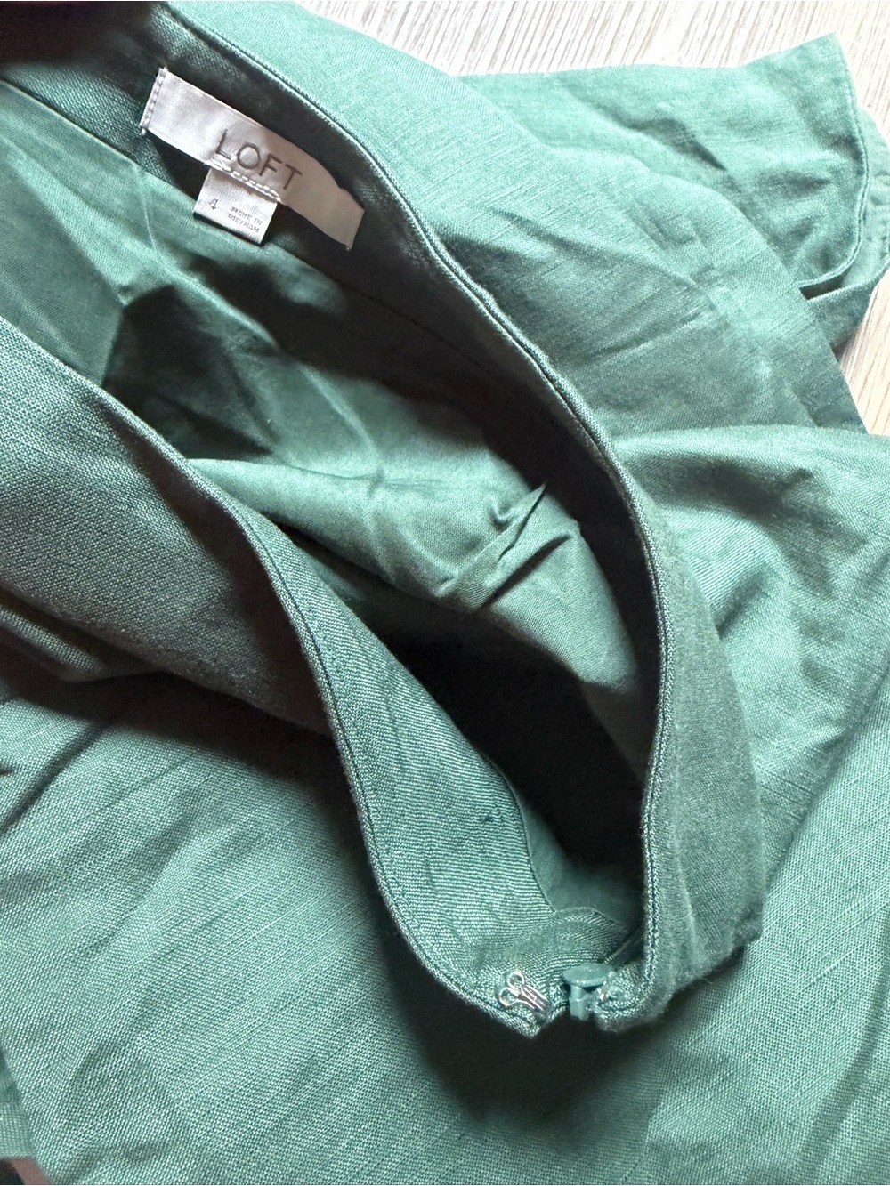Set strapless top and a skirt LOFT Olive Green Maxi Skirt - Picture 2 of 8